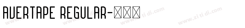avertaPE regular字体转换